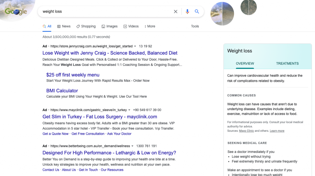 Pharmaceutical Google Ads