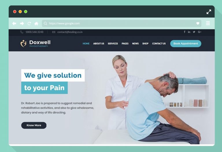 physiotherapy website seo