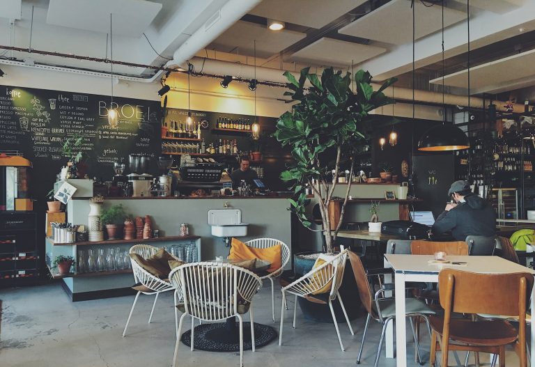 interior of a coffee shop