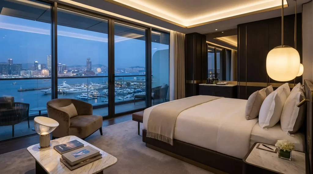 Hotel room with harbour view | hotel marketing agency