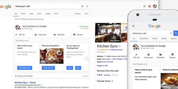Google My Business listing management