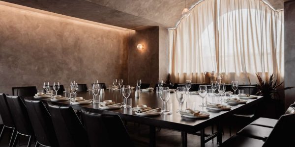 Private dining room at hospitality venue